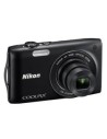 Kit camara digital nikon coolpix s3200 negro 16 mp zo 6x hd lcd 2.7" litio + 5 años de garantia