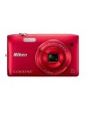 Kit camara digital nikon coolpix s3500 roja 20.1 mp zo 7x hd lcd 2.7" litio + funda