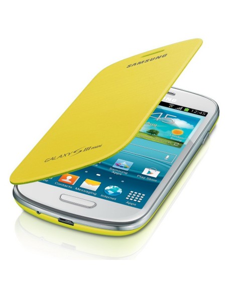 Samsung EFC-1M7FYEGSTD - Funda con tapa para Samsung Galaxy SIII Mini (I8190), color amarillo - Electrónica - Kiwiku.com