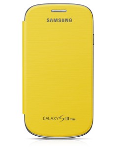 Samsung EFC-1M7FYEGSTD - Funda con tapa para Samsung Galaxy SIII Mini (I8190), color amarillo - Electrónica - Kiwiku.com 2