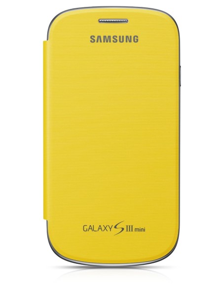 Samsung EFC-1M7FYEGSTD - Funda con tapa para Samsung Galaxy SIII Mini (I8190), color amarillo - Electrónica - Kiwiku.com