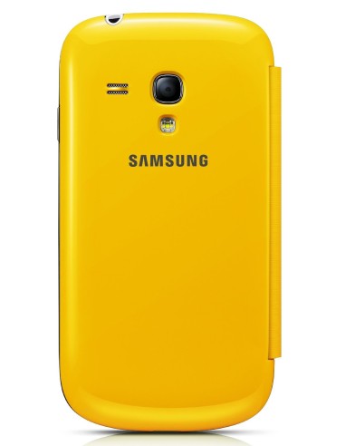 Samsung EFC-1M7FYEGSTD - Funda con tapa para Samsung Galaxy SIII Mini (I8190), color amarillo - Electrónica - Kiwiku.com