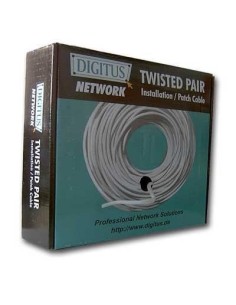 Cable utp cat 5e flexible bobina 100m gris