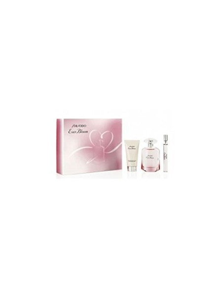 LOTE SHISHEIDO EVER BLOOM eau de parfum 50ML + BODY LOTION 50ML + eau de parfum 10ML 77793 kiwiku.com