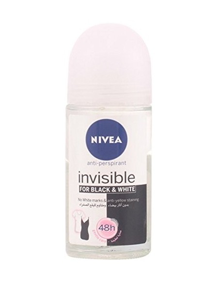 INVISIBLE FOR BLACK  WHITE WOMAN desodorante roll-on 50 ml 63008 kiwiku.com
