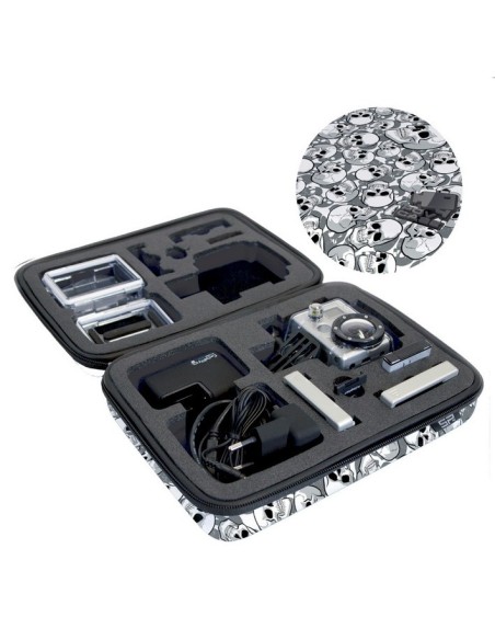 Maletín transporte POV Case 3.0 pequeño para GoPro, calaveras