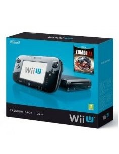 Consola nintendo wii u negra premium pack + zombiu