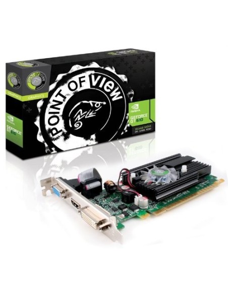 Point of View GeForce GT 610 1GB - Tarjeta gráfica (GeForce GT 610, 2560 x 1600 Pixeles, NVIDIA, 1024 MB, DDR3-SDRAM, 64 Bit): K