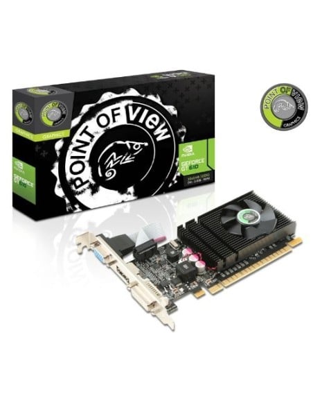 Vga geforce gt610 2gb ddr3 pci-e dvi / vga / hdmi  point of view vga-610-c2-2048