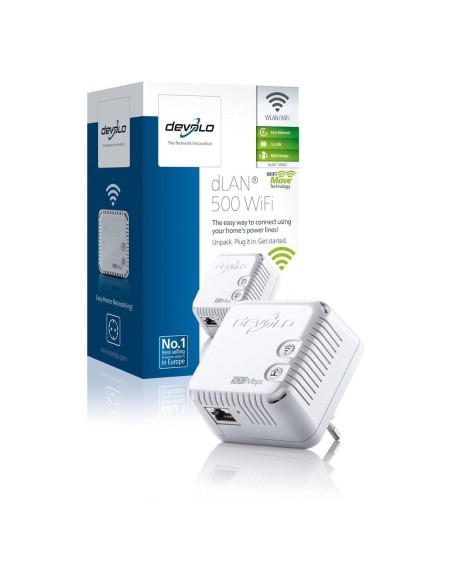 Devolo 9080 - dLAN 500 WiFi, adaptador de comunicación por línea eléctrica: Devolo: Kiwiku.com: Informática