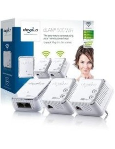 Devolo dLAN 500 WiFi 9277 ES - Kit adaptador Ethernet para red eléctrica, conectable en la pared: Devolo: Kiwiku.com: Informátic