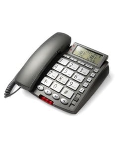 Kiwiku.com: Nilox NXTFB01 - Teléfono (Analógica, Gris, Escritorio, Base, Digital, 125 entradas) - Electrónica