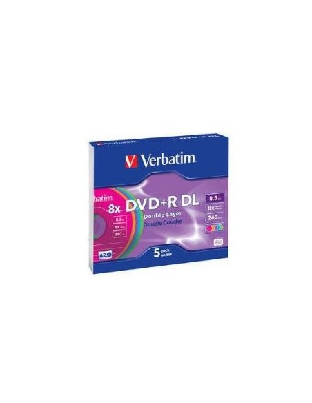 Dvd+r 8.5 8x jewell slim 5 dl color