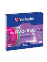 Dvd+r 8.5 8x jewell slim 5 dl color