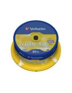 Dvd+rw 4.7 4x lata 25 verbatim