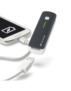 Cargador portatil negro 2200mah para moviles
