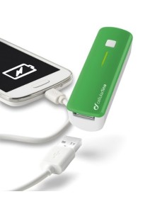 Cargador portatil verde 2200mah para moviles