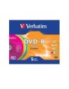 Dvd-r 4.7 16x slim 5 color verbatim