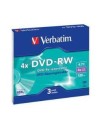 Dvd-rw 4.7 4x jewell 3uds slim