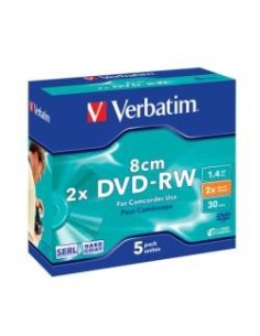 Dvd-rw 1.4 8cm jewell 5 verbatim