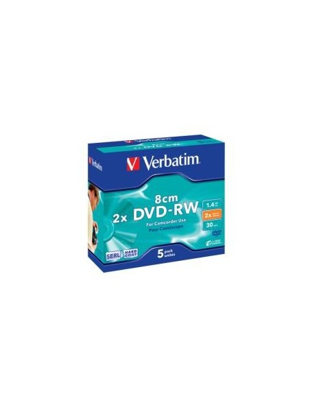 Dvd-rw 1.4 8cm jewell 5 verbatim
