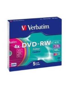 Dvd-rw 4.7 4x jewell 5 slim