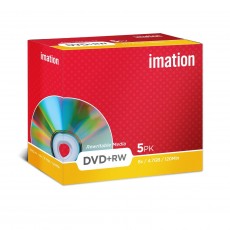 Dvd+rw 4.7 gb 8x caja de 5...