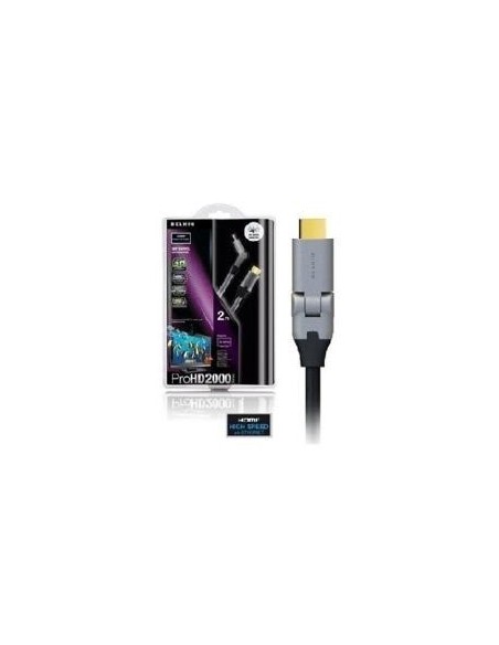 Cable hdmi-hdmi high speed 2m 1.4v 180grados