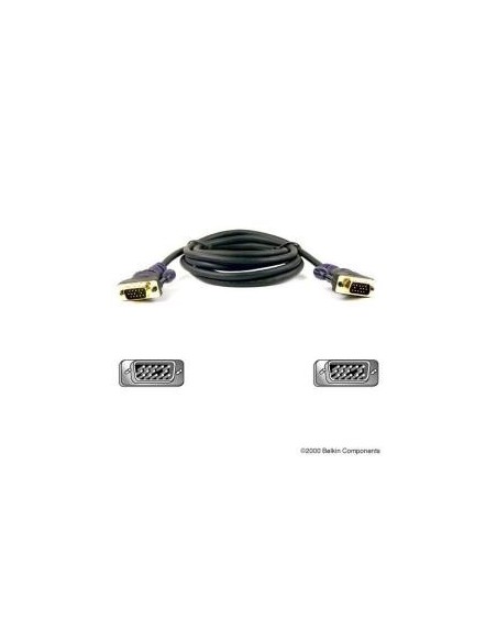 Cable VGA BELKIN Gold Series 3 Metros Negro - Alta Calidad y Durabilidad  
