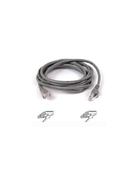 Cable snagless rja45mm c5 0.5m gris