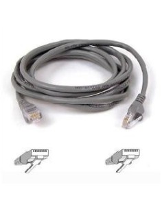 Cable snagless rj45m/m c5 10m gris