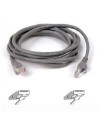 Cable snagless rj45m/m c5 10m gris