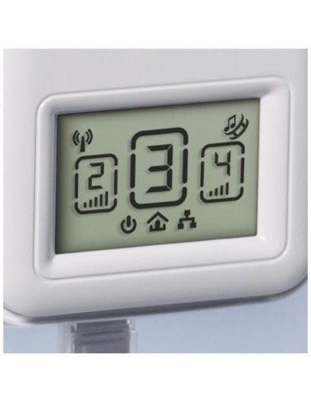 Devolo dLAN 200 AVsmart - 2 Adaptadores con pantalla de estado LCD + toma de corriente eléctrica + f