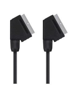 Cable scart m/m 1m negro plated