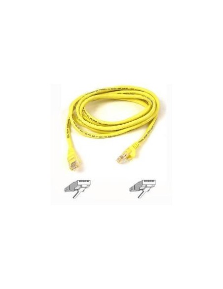 Cable snagless rj45/5m c5 5m amarillo bk