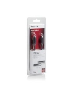 Cable toslink m/m 2m black goldplat 2