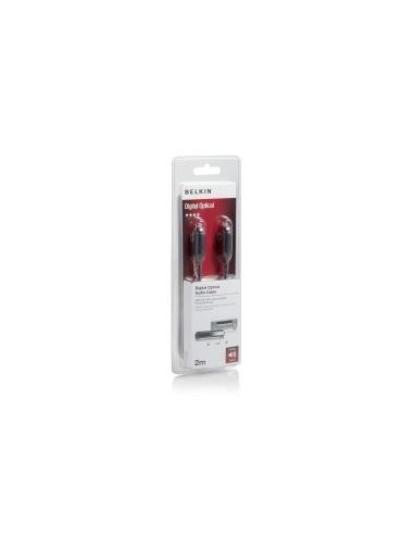 Cable toslink m/m 2m black goldplat