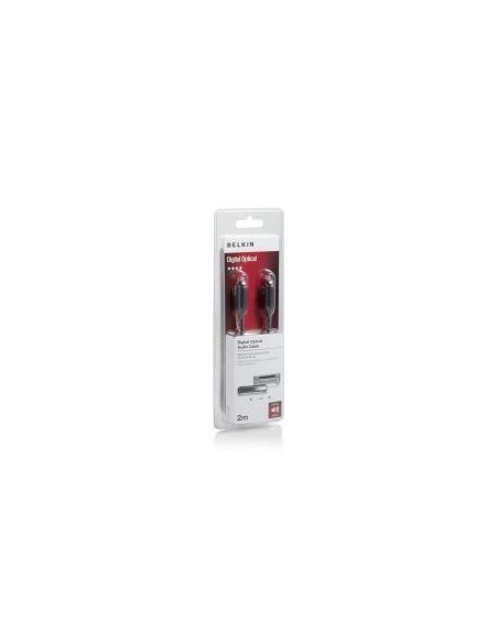 Cable toslink m/m 2m black goldplat