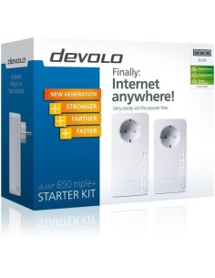 Devolo dLAN 650 triple+ Starter Kit PLC - Kit con puente conectable en la pared: Devolo: Kiwiku.com: Informática 2