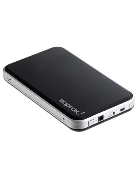 Caja externa usb 3.0  2.5" para discos sata 12.5mm approx negra apphdd04bk