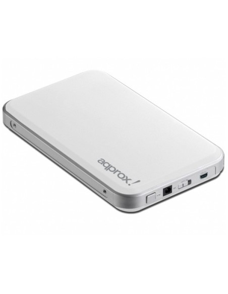 Caja externa usb 2.0  2.5" para discos sata 12.5mm approx blanca apphdd03w