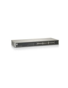 Switch level one no gestion 24 puertos 10/100/1000 no rack carcasa metalica