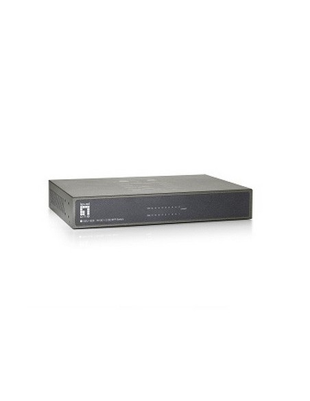 Switch level one no gestion 16p 10/100/1000 + 2p sfp gigabit mini 10.5" kit 19" incluido