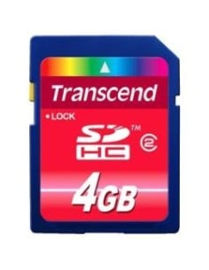 Transcend TS4GSDHC2 - Tarjeta de memoria SDHC de 4 GB (Clase 2): Transcend: Kiwiku.com: Electrónica