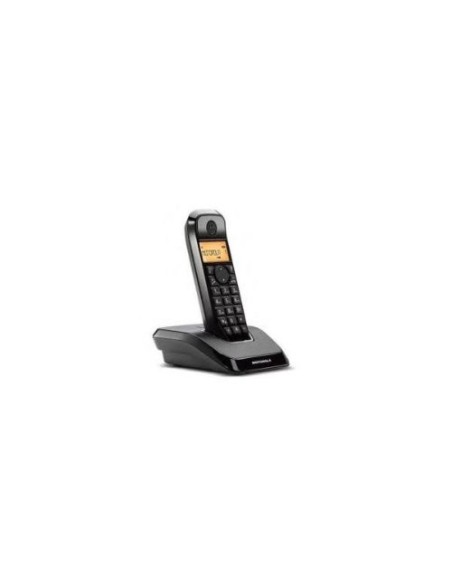 Motorola 107S1211 - Teléfono inalámbrico digital, color negro