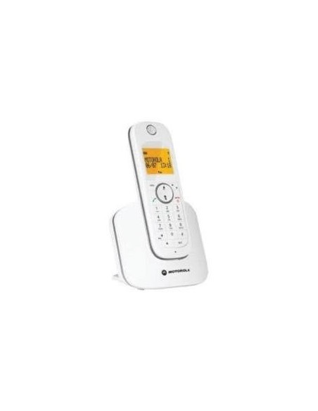 Motorola D1001 - Teléfono inalámbrico digital, color blanco
