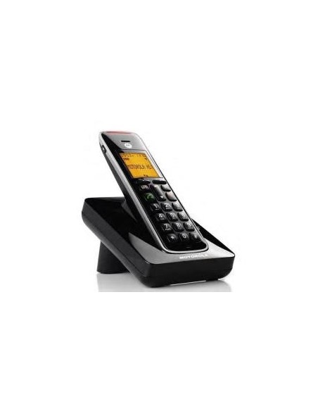 Motorola CD201 - Teléfono Inalámbrico digital, color negro