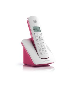 Motorola C401 - Teléfono Inalámbrico, color rosa