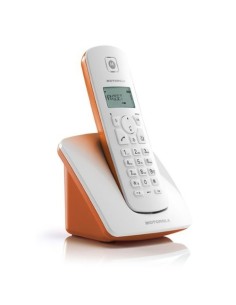 Motorola C401 - Teléfono Inalámbrico, color naranja
