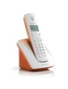 Motorola c401 - teléfono inalámbrico, color naranja